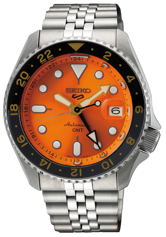 Montre SEIKO 5 Sports GMT SSK005K1 automatique calibre 4R34 100m Kairos Time